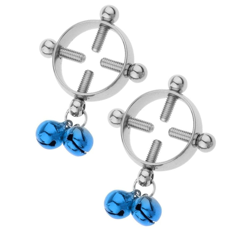 BDSM Colored Bell Pendant Nipple Screws, gallery view 2
