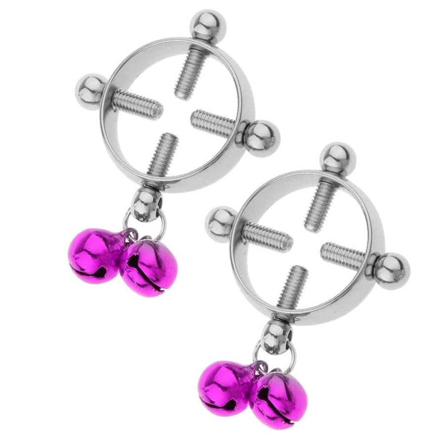 BDSM Colored Bell Pendant Nipple Screws, gallery view 4