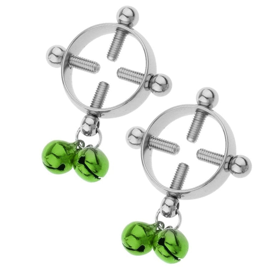 BDSM Colored Bell Pendant Nipple Screws, gallery view 6