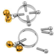 Load image into Gallery viewer, BDSM Colored Bell Pendant Nipple Screws
