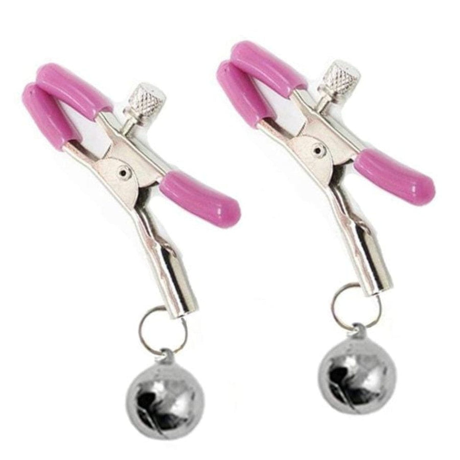 BDSM Sexy Silver Bell Nipple Clamps, gallery view 3