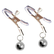 Load image into Gallery viewer, BDSM Sexy Silver Bell Nipple Clamps
