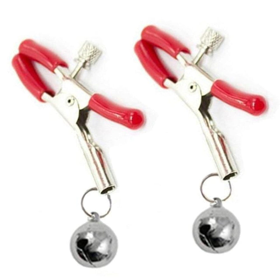 BDSM Sexy Silver Bell Nipple Clamps, gallery view 6