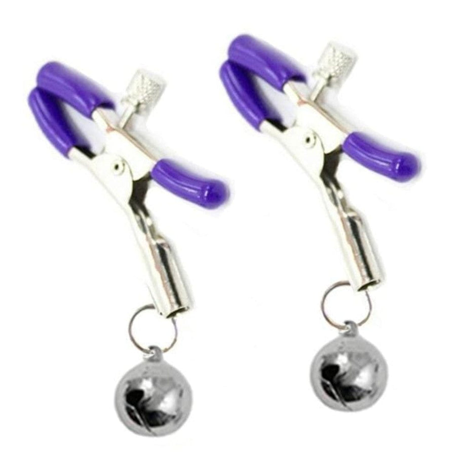 BDSM Sexy Silver Bell Nipple Clamps, gallery view 4
