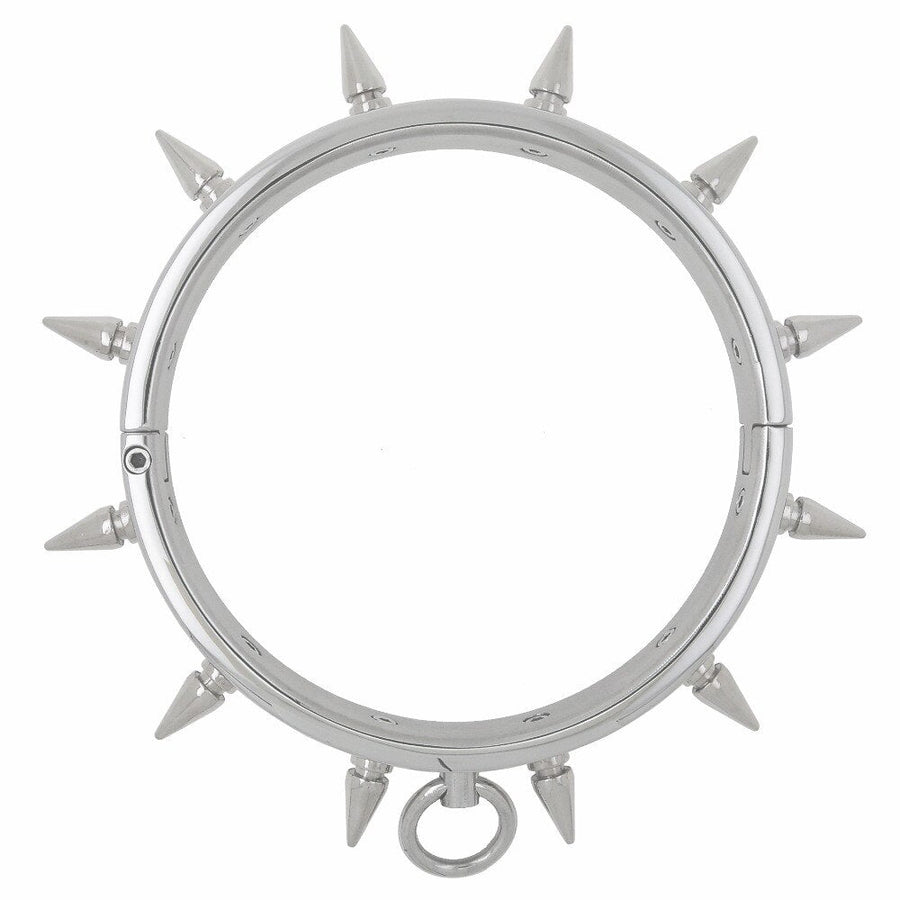 Submissive Spiked Choker Necklace BDSM DDLG, gallery view 2