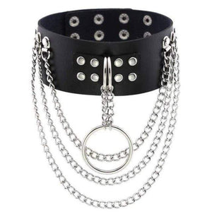 Multilayer Gothic Appeal Leather Choker