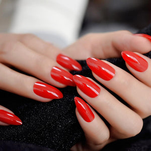 Faux ongles rouges Sissy BDSM