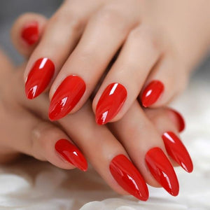 Faux ongles rouges Sissy BDSM