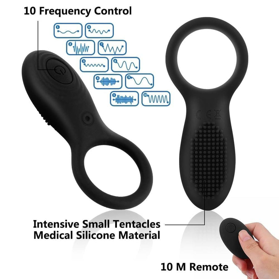 Delay Trainer Remote Vibrating Cock Ring BDSM, gallery view 7