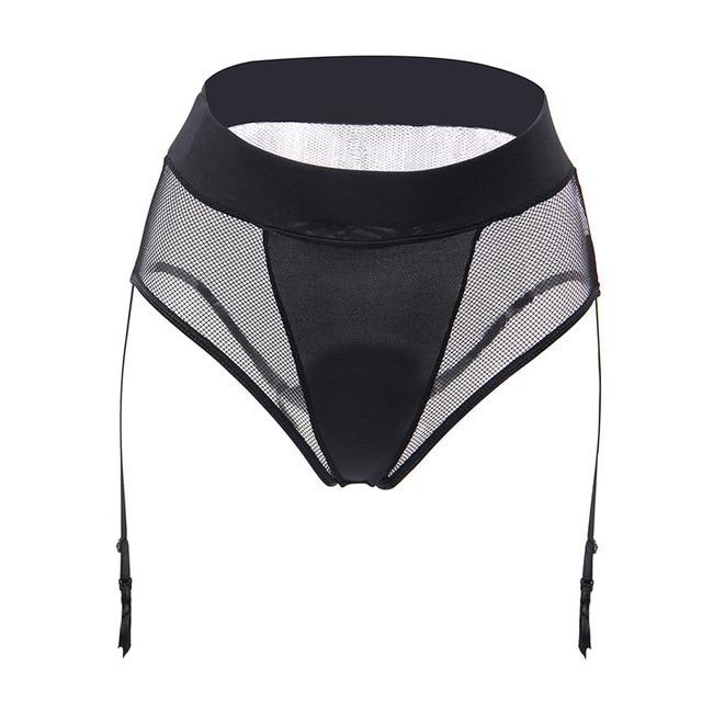 "Sissy Amanda" Mesh Garter Belt, gallery view 6