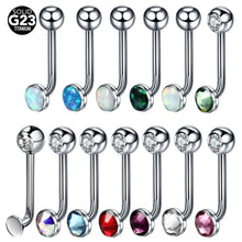 Load image into Gallery viewer, Jeweled G23 Titanium Christina Piercing Ring BDSM
