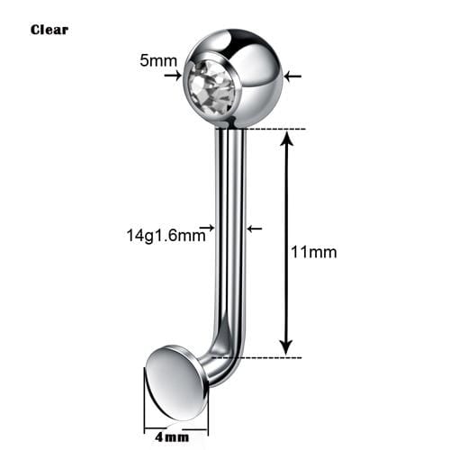 Jeweled G23 Titanium Christina Piercing Ring BDSM, gallery view 2