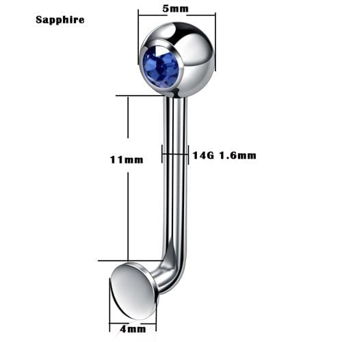 Jeweled G23 Titanium Christina Piercing Ring BDSM, gallery view 8