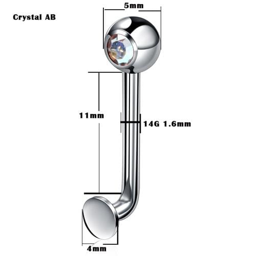 Jeweled G23 Titanium Christina Piercing Ring BDSM, gallery view 5