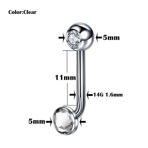 Jeweled G23 Titanium Christina Piercing Ring BDSM, gallery view 7