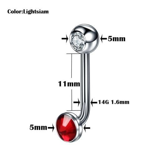 Jeweled G23 Titanium Christina Piercing Ring BDSM, gallery view 13