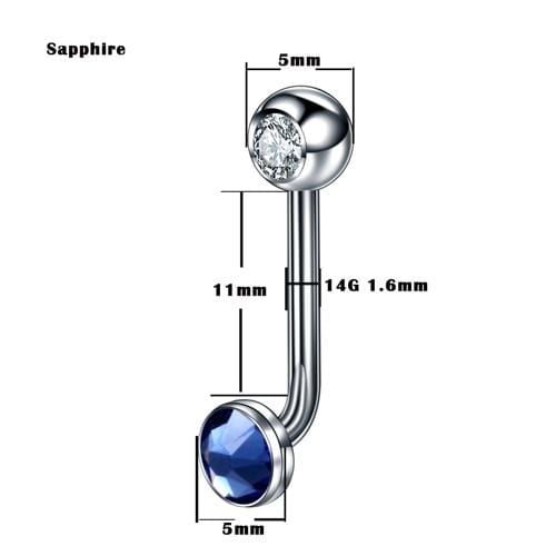 Jeweled G23 Titanium Christina Piercing Ring BDSM, gallery view 17