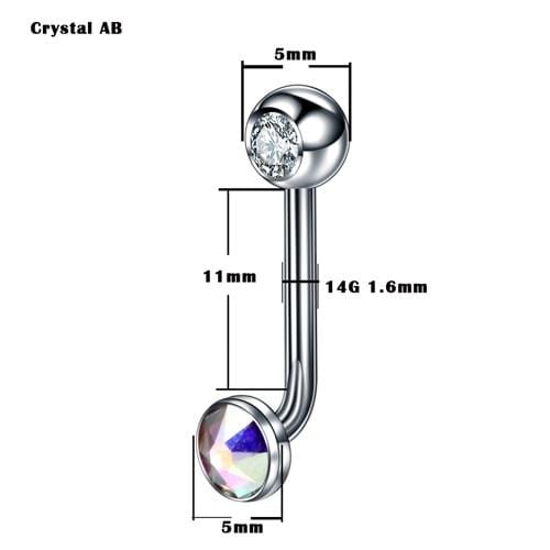 Jeweled G23 Titanium Christina Piercing Ring BDSM, gallery view 9