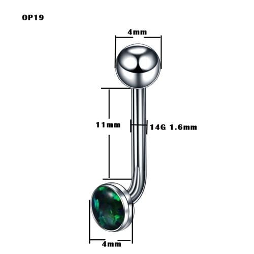 Jeweled G23 Titanium Christina Piercing Ring BDSM, gallery view 10