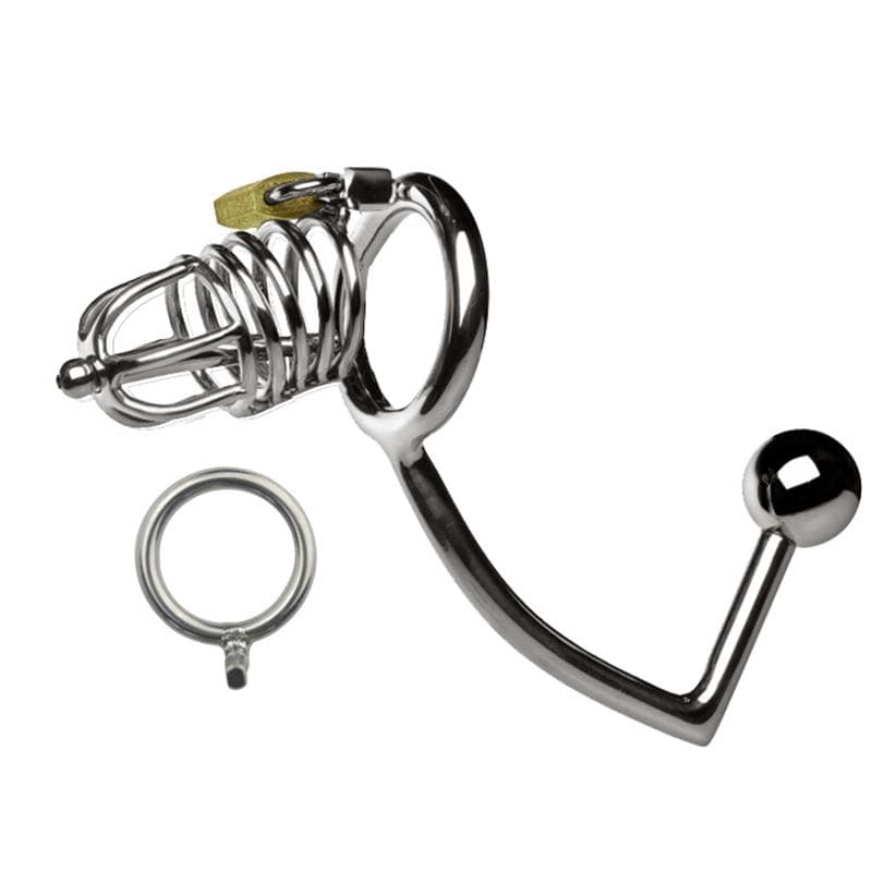 Chastity Butt Plug 2.68 inches and 4.25 inches long, gallery view 4