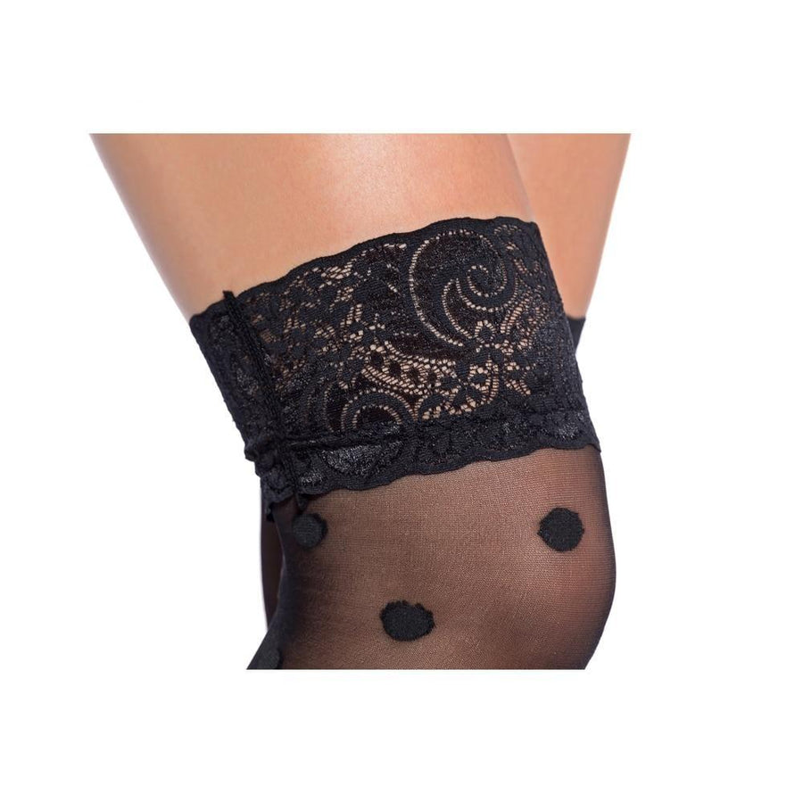 Dot Lace Stockings, gallery view 4