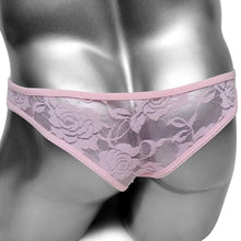 Load image into Gallery viewer, &quot;Sissy Jennifer&quot; Transparent Lace Thong
