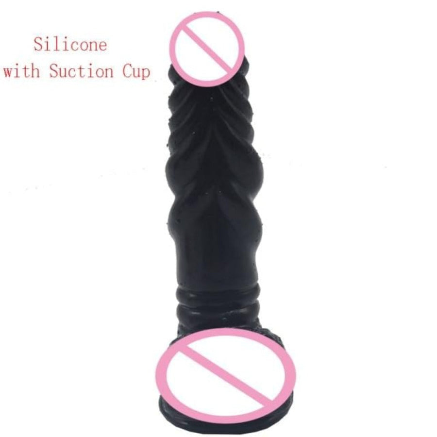 8 Inch Winding Ribbed Stimulator Knot Dildo, gallery view 19