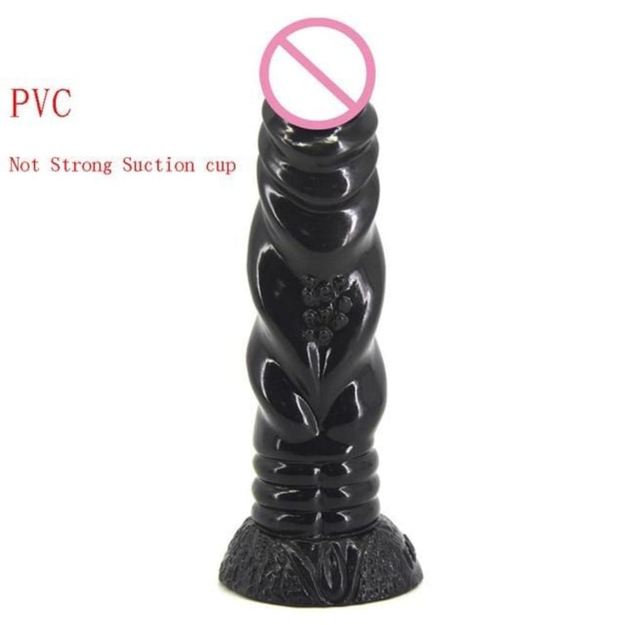 8 Inch Winding Ribbed Stimulator Knot Dildo, gallery view 16