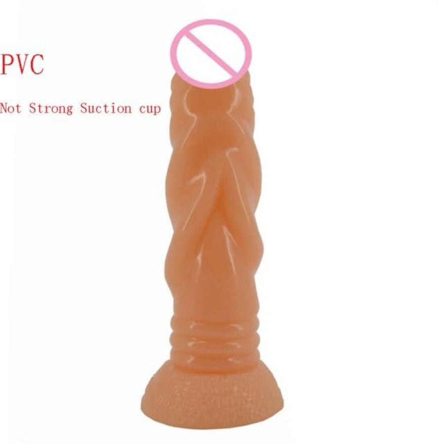 8 Inch Winding Ribbed Stimulator Knot Dildo, gallery view 17
