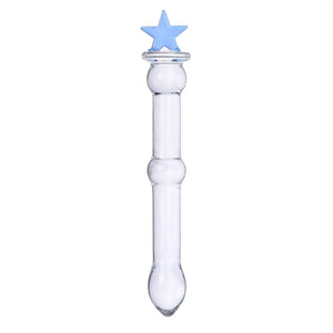 Sexy Star Clear Glass Dildo BDSM