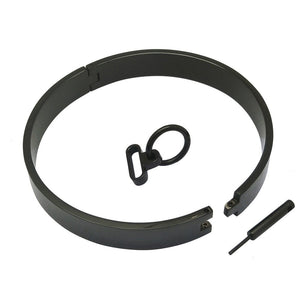 Stainless Steel Black Slave Lockable Collar BDSM