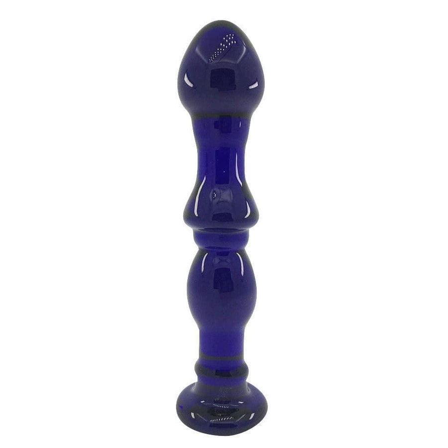 Pleasant Glass Stimulation Blue Anal Dildo BDSM product view