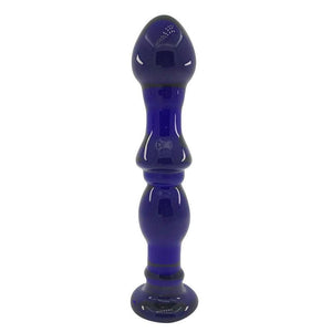 Pleasant Glass Stimulation Blue Anal Dildo BDSM