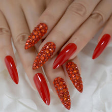 Load image into Gallery viewer, Luxury Crystal Faux Nails BDSM
