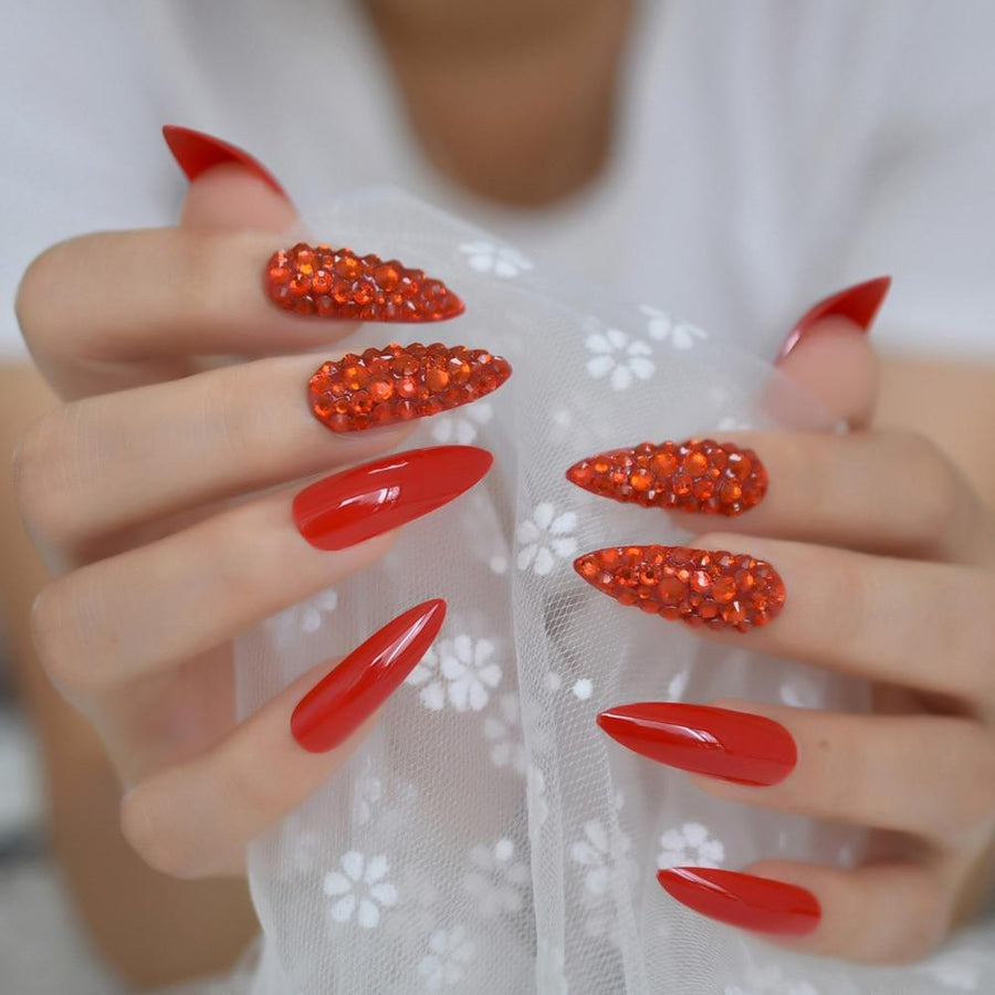 Luxury Crystal Faux Nails BDSM, gallery view 6