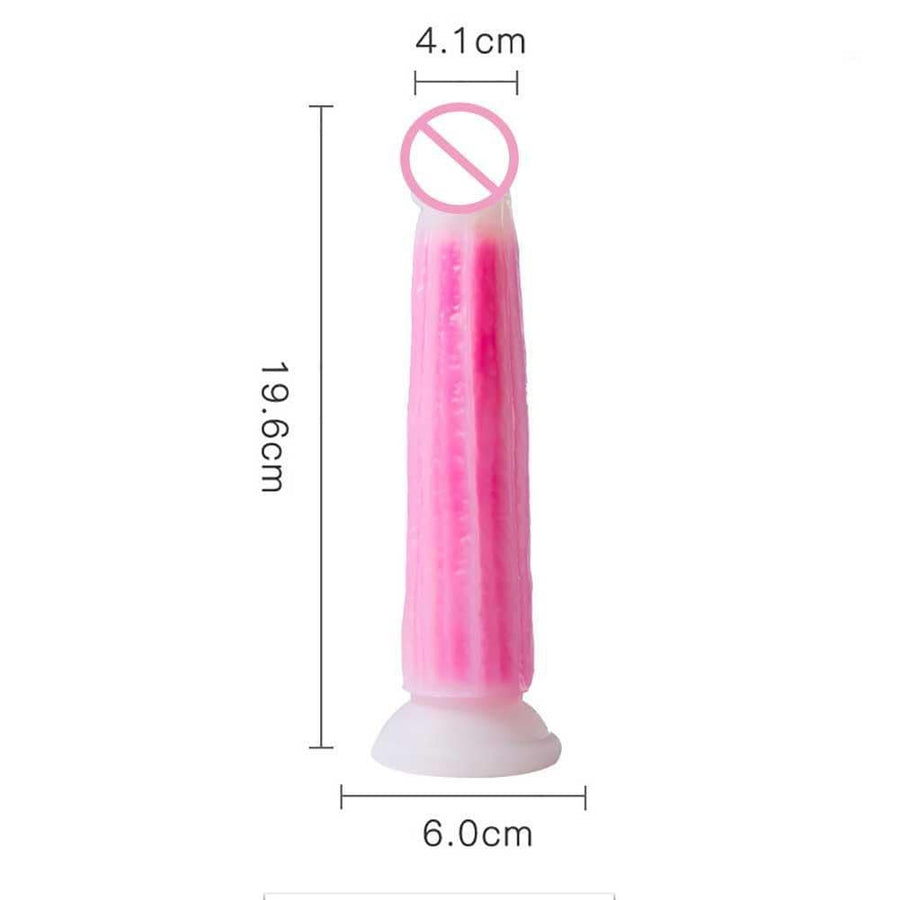 Random Translucent Vegetable Dildo With Suction Cup, gallery view 5