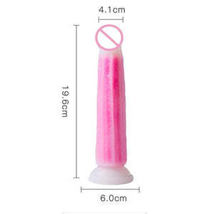 Random Translucent Vegetable Dildo With Suction Cup