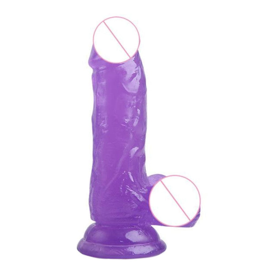 Silicone Jelly Delight Realistic Dildo With Suction Cup BDSM, gallery view 4