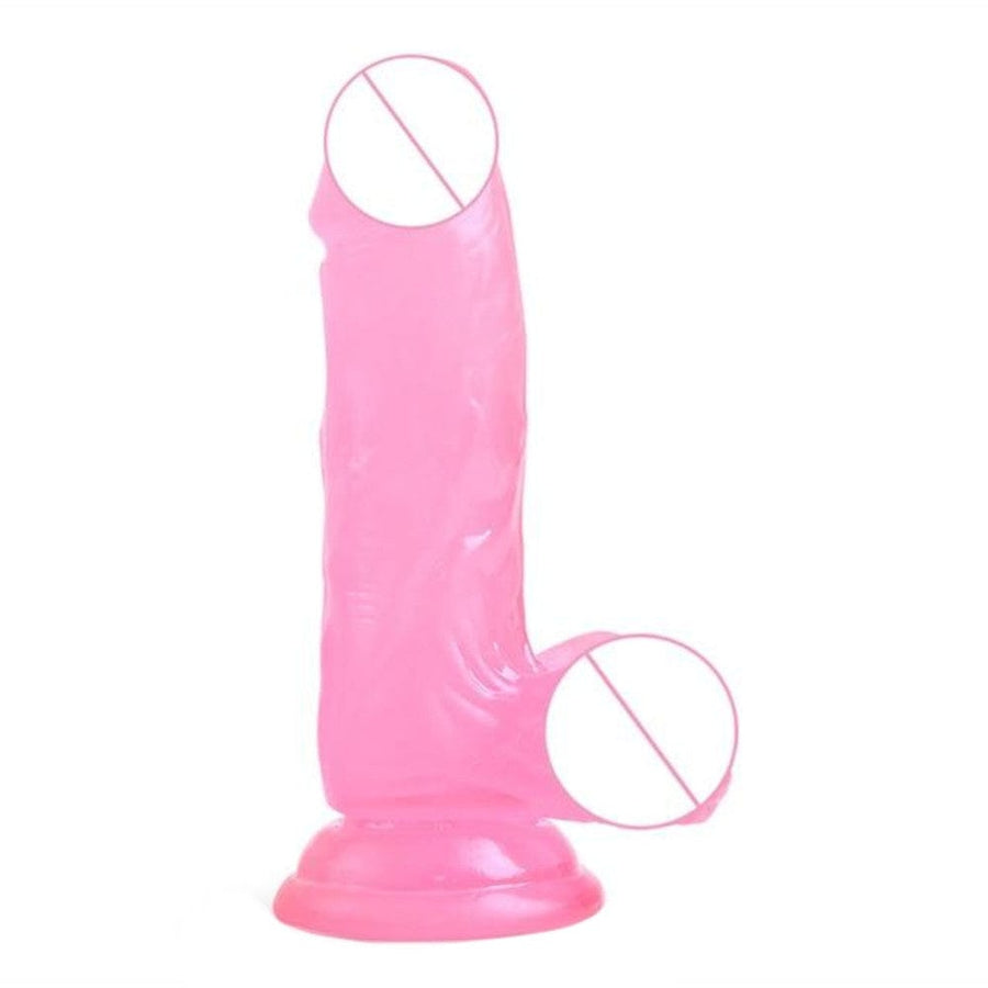 Silicone Jelly Delight Realistic Dildo With Suction Cup BDSM, gallery view 3