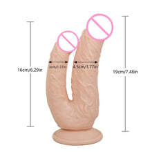 Load image into Gallery viewer, Double Penis Dildo With Suction Cup

