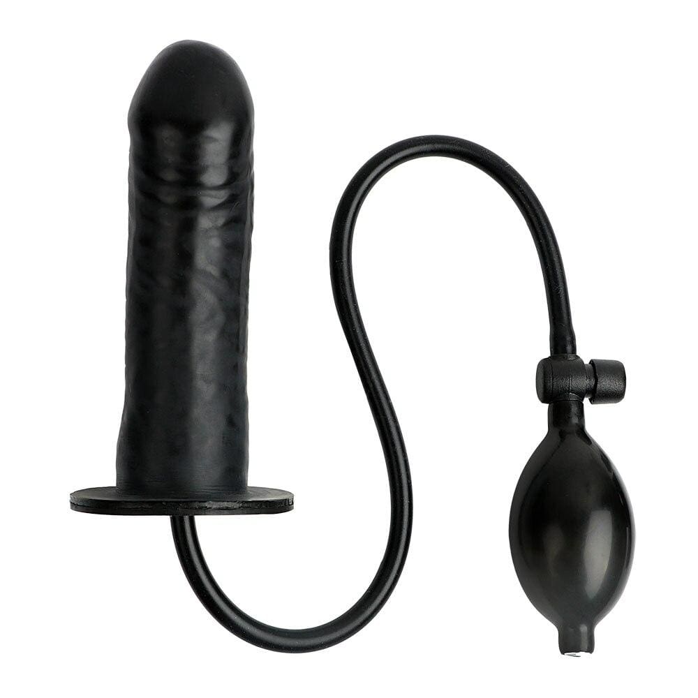 Pussy Expanding Black Inflatable Dildo BDSM