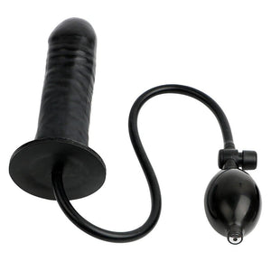 Pussy Expanding Black Inflatable Dildo BDSM