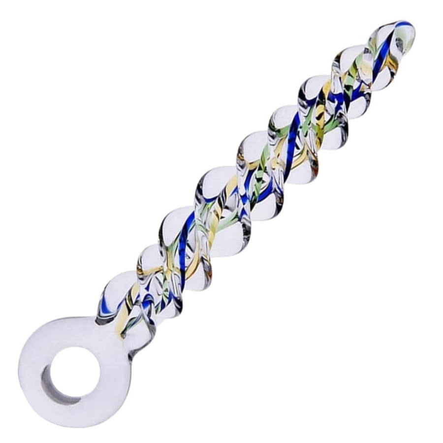 BDSM Spiral Kind of Pleasure Stimulation Glass Dildo, gallery view 3