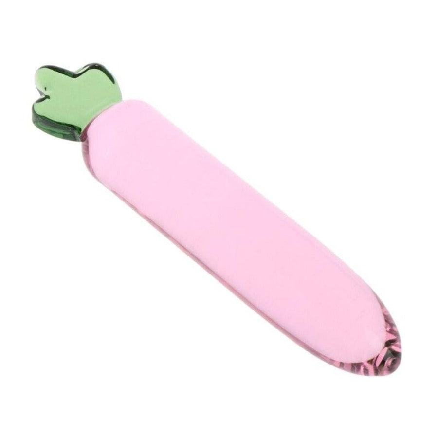 6 Inch Pink Carrot Crystal Dildo, gallery view 2