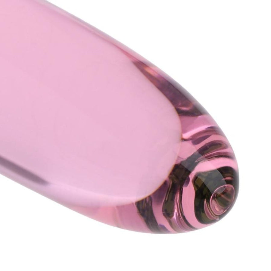 6 Inch Pink Carrot Crystal Dildo, gallery view 5