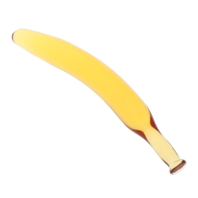 Yellow Banana Crystal Cute Dildo, gallery view 3