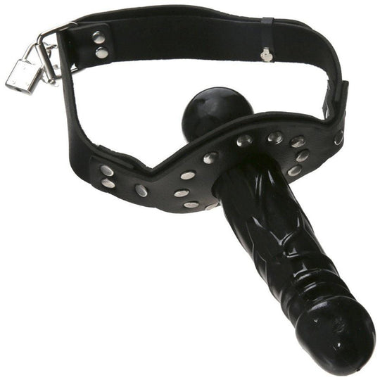 Sadistic Mouth Restraint Face Strap On BDSM product view
