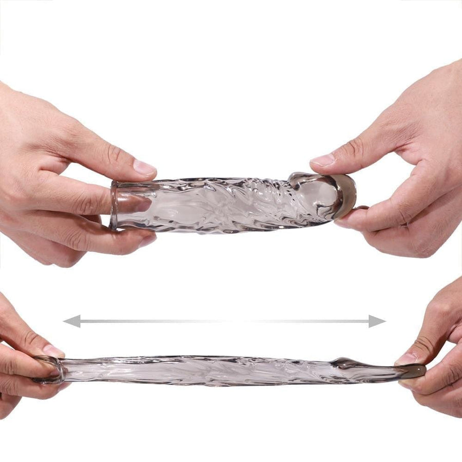 Reusable Crystallized Silicone Penis Extenders BDSM, gallery view 7