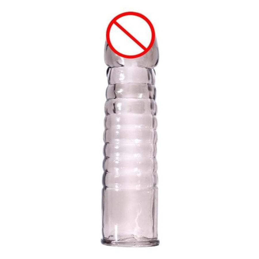 Reusable Crystallized Silicone Penis Extenders BDSM, gallery view 4