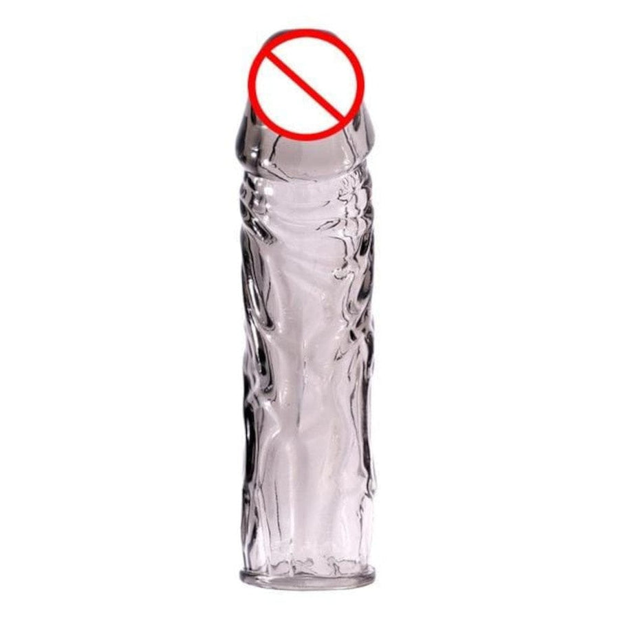 Reusable Crystallized Silicone Penis Extenders BDSM, gallery view 3